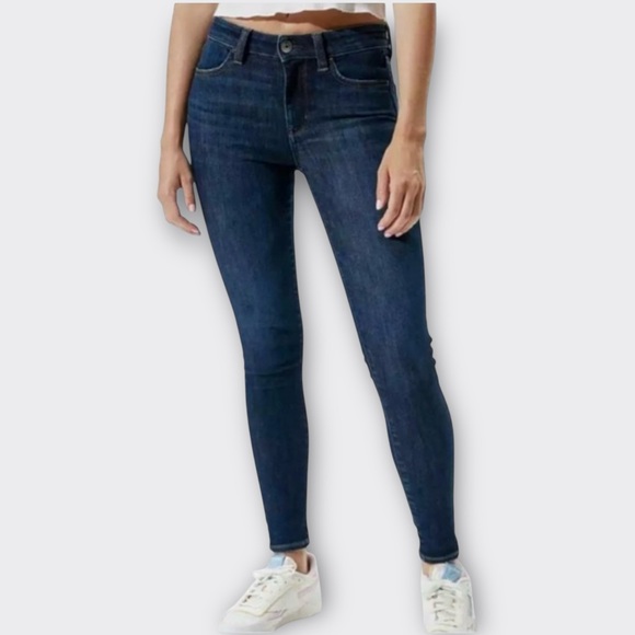 American Eagle Super Hi-Rise Jegging 8 dark wash high waist super stretch comfy - Picture 1 of 12